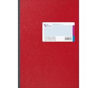 Konig & Ebhardt 8618642-100SB96DR - Rubrica A-Z formato A6, 70 g/mq, 96 fogli a quadretti, colore: Rosso