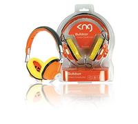 Konig KNG-5120 cuffie Bulldozr chaos constructor con padiglioni chiusi di Finta Pelle arancione