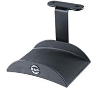 K&M 16330 porta cuffie nero, in acciio - Mensola pratica da montare sotto il tavolo - poso ingombrante e discreto