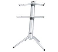 KONIG & MEYER 18860 SPIDER PRO SI STAND SILVER SUPPORTO TASTIERA COLONNA RICHIUDIBILE ARGENTATO 2 COPPIE BRACCI REGOLABILI ESTENSIBILI