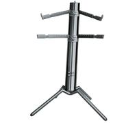 KONIG & MEYER 18860 SPIDER PRO STAND BLACK SUPPORTO TASTIERA COLONNA RICHIUDIBILE NERO 2 COPPIE BRACCI REGOLABILI ESTENSIBILI