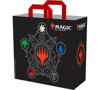 Konix Magic The Gathering Borsa della Spesa 40 x 45 x 20 cm - Materiale riciclato - Motivo a 5 colori - Nero
