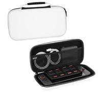 Konix Borsa di trasporto e protezione Carry Bag per console Nintendo Switch 2 - Tasca in rete per accessori - 8 scomparti per giochi - Bianco