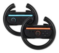 Konix Coppia di volanti da corsa per controller Joy-Con Nintendo Switch 2 - Plastica - Nero