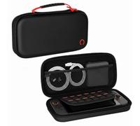 Konix Custodia di protezione e trasporto per console Nintendo Switch, Switch OLED e Switch 2 - Rete per accessori - 8 scomparti per giochi - Nero