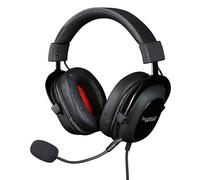 Konix Drakkar Cuffie gaming con cavo Bodhran per PC - Altoparlanti 53 mm - Microfono rimovibile - Cavo 2,5 m - Nero