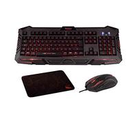Konix Drakkar Pack di accessori gaming per PC - Tastiera wireless Utgard AZERTY - Mouse con cavo Shaman - Tappetino per mouse vichingo