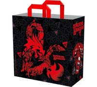 Konix Dungeons & Dragons Borsa della Spesa 40 x 45 x 20 cm - Materiale riciclato - Motivo Mostri - Nero e rosso