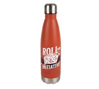 Konix Dungeons & Dragons Bottiglia termica - Acciaio inossidabile - 500 ml - Design Roll for Initiative - Rosso