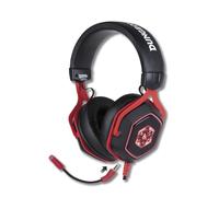 Konix Dungeons & Dragons Cuffie da gaming con cavo D20 per PC - Altoparlanti da 50 mm - Microfono - Cavo USB 2 m - Retroilluminazione - Nero e rosso