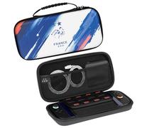 Konix FFF Borsa di trasporto e protezione Carry Bag per Nintendo Switch 2 - Tasca in rete per accessori - 8 scomparti per giochi - Blu, bianco e rosso