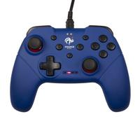 Konix FFF Controller con cavo per Nintendo Switch, Switch OLED e PC - Funzione di vibrazione - Cavo da 3 m - Blu