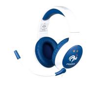 Konix FFF Cuffie gaming circumaurali cablate PC, PS5, Switch 2 e Xbox Series X|S - Microfono - Cavo 1,5 m - Jack 3,5 mm - Bianco e blu