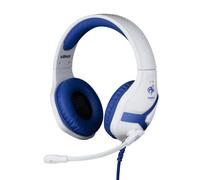 Konix FFF Cuffie gaming con cavo Nemesis per PS4, PS5, Switch e Xbox - Microfono a 45° - Cavo da 1,5 m - Connettore Jack da 3,5 mm - Bianco e blu