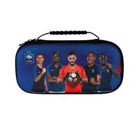 Konix FFF Custodia di protezione e trasporto Nintendo Switch, Switch Lite e Switch OLED - Alloggio 8 giochi - Motivo squadra di calcio della Francia