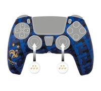Konix FFF Custodia protettiva per controller DualSense PS5 - Silicone - Grip per levette - Design 2 stelle - Blu e nero