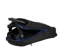 Konix FFF Zaino per il trasporto e la protezione del computer portatile da gaming da 17 pollici - 30 x 18 x 57 cm - Volume 27 l - Nero e blu