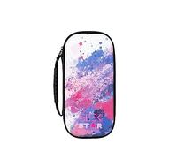 Konix Geek Star Custodia di protezione e trasporto console Nintendo Switch, Switch Lite e Switch OLED - Alloggio 8 giochi - Design stelle