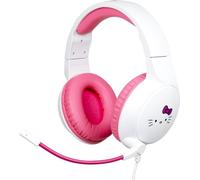 Konix Hello Kitty Cuffie gaming circumaurali cablate PC, PS5, Switch 2 e Xbox - Microfono - Cavo 1,5 m - Jack 3,5 mm - Bianco e rosa