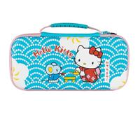 Konix Hello Kitty Custodia protettiva e da trasporto per console Nintendo Switch 2 - Rete porta accessori - 8 scomparti per giochi - Motivo tè - Blu