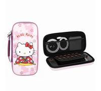 Konix Hello Kitty Custodia di protezione e trasporto per Nintendo Switch, Switch OLED e Switch 2 - Spazio per accessori e 8 giochi - Motivo 3D - Rosa