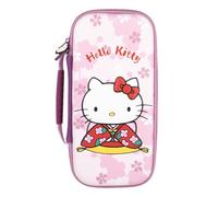 Konix Hello Kitty Custodia di protezione e trasporto per Nintendo Switch, Switch OLED e Switch 2 - Spazio per accessori e 8 giochi - Motivo 3D - Rosa