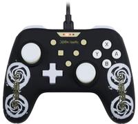Konix Jujutsu Kaisen Controller con cavo per Nintendo Switch, Switch 2 e PC - Funzione vibrazione - Cavo da 3 m - Nero