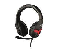 KONIX KX MY SWITCH NEMESIS CUFFIE, Nero, Rosso