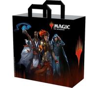 Konix Magic The Gathering Borsa della Spesa 40 x 45 x 20 cm - Materiale riciclato - Design Planeswalkers - Nero