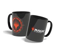 Konix Magic The Gathering Tazza in ceramica - 320 ml - Design colore rosso - Nero