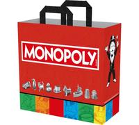 Konix Monopoly Borsa della Spesa 40 x 45 x 20 cm - Materiale riciclato - Rosso