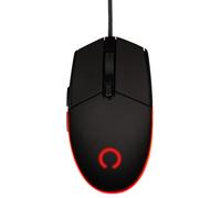 Konix Mouse gaming cablato Arcane 70 g per PC - 4 livelli DPI - Rivestimento in gomma - Cavo intrecciato - Illuminazione LED arcobaleno - Nero