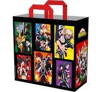 Konix My Hero Academia Borsa della Spesa 40 x 45 x 20 cm - Materiale riciclato - Motivo Multi - Nero