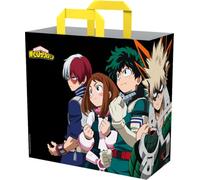 Konix My Hero Academia Borsa della Spesa 40 x 45 x 20 cm - Materiale riciclato - Motivo Team - Nero