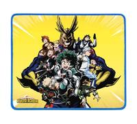 Konix My Hero Academia Tappetino per mouse gaming 32 x 27 cm - Base antiscivolo - Superficie in silicone 3D - Giallo