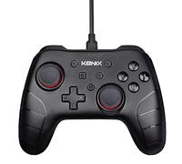 Konix Mythics Controller con cavo per Nintendo Switch, Switch 2 e PC - Funzione vibrazione - Cavo da 3 m - Nero