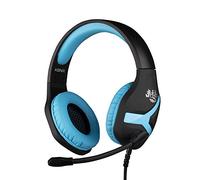 Konix Mythics Cuffie gaming con cavo Nemesis per PS4 e PS5 - Microfono a 45° - Cavo da 1,5 m - Connettore Jack da 3,5 mm - Nero e blu