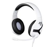 Konix Cuffie gaming cablate Nemesis per PS5 - Microfono a 45° - Cavo di 1,5 m - Connettore Jack da 3,5 mm - Bianco e nero