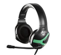Konix Mythics Cuffie gaming con cavo Nemesis per Xbox One e Series X|S - Microfono a 45° - Cavo da 1,5 m - Connettore Jack da 3,5 mm - Nero e verde