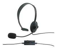 Konix Mythics Cuffie gaming monoauricolari con cavo PS-100 per PS4 e PS5 - Microfono leggero con cancellazione del rumore - Nero