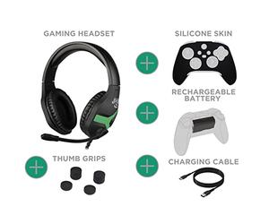 Konix Mythics Pacchetto accessori gaming Chronos Xbox Series X|S - Cuffie - Batteria - Cavo - Custodia protettiva - Tappi per i pollici