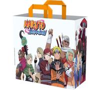 Konix Naruto Shippuden Borsa della Spesa 40 x 45 x 20 cm - Materiale riciclato - Bianco - Design dei 9 jinchūriki - Bianco