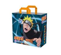 Konix Naruto Shippuden Borsa della Spesa 40 x 45 x 20 cm - Materiale riciclato - Bianco - Design Naruto Rasengan - Blu