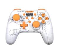 Konix Naruto Shippuden Controller con cavo per Nintendo Switch, Switch 2 e PC - Funzione vibrazione - Cavo da 3 m - Fantasia Kakashi - Bianco