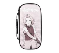 Konix Naruto Shippuden Custodia protettiva e da trasporto per console Nintendo Switch, Switch Lite e Switch OLED - Spazio per 8 giochi - Motivo Sakura