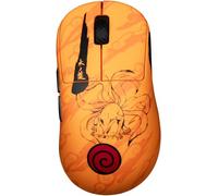 Konix Naruto Shippuden Mouse gaming con cavo/wireless PC - Edizione Pro Collector Numerata - 26 000 DPI - Autonomia 70 h - Motivo Kurama/Kyûbi - Arancione