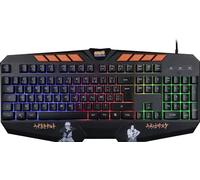 Konix Naruto Shippuden Tastiera gaming con cavo - Membrana AZERTY - Anti-ghosting - Cavo da 1,7 m - Design Naruto e Sasuke