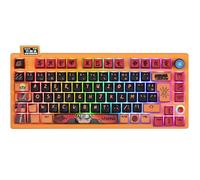 Konix Naruto Shippuden Tastiera meccanica AZERTY con cavo/wireless - Edizione Pro Collector numerata - Illuminazione LED RGB - Motivo Mode Hermite
