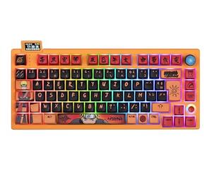 Konix Naruto Shippuden Tastiera meccanica AZERTY con cavo/wireless - Edizione Pro Collector numerata - Illuminazione LED RGB - Motivo Mode Hermite