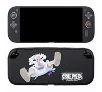 Konix One Piece Custodia protettiva per console Nintendo Switch 2 - Silicone antiscivolo - Antiurto - Antigraffio - Design Luffy Gear 5 - Nero